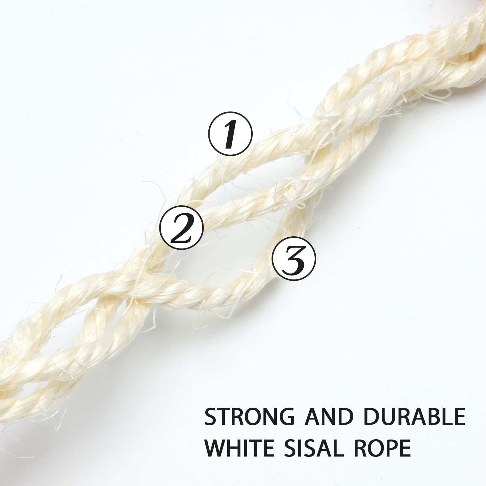 Cat Sisal Rope 164-Feet 4Mm For Scratcher Repair And Replace Scratching Post, Diy Hemp Twine Rope For Cat Tree Tower Carpet Mat